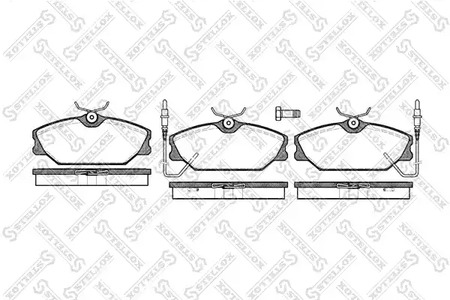 219 002B-SX STELLOX колодки дисковые п.